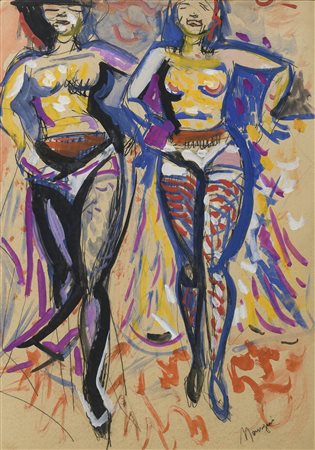 TECNICA MISTA DUE MODELLE DI CONCETTO MAUGERI