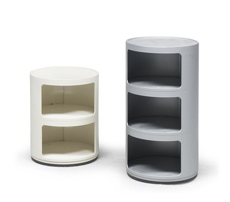 COPPIA DI COMODINI, CARTEL ANNI '70