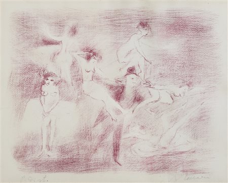 LITOGRAFIA A COLORI DI MINO MACCARI