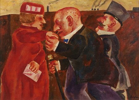 DIPINTO GALANTUOMINI DI FRANZO BORGHESE