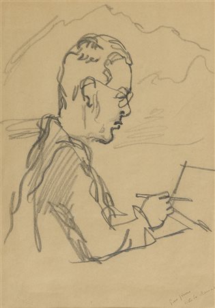 MATITA RITRATTO DI PIERO FERRERO DI MINO MACCARI