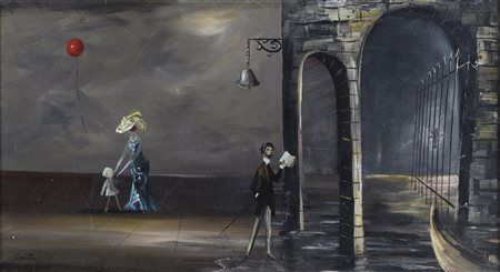 DIPINTO TEATRO DI JOHAN CHRISTIAN CASTBERG