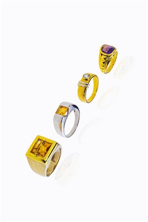 LOTTO DI QUATTRO ANELLI