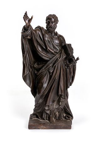 Scultore del XIX secolo (0 - 0) 
San Pietro 
scultura in bronzo altezza cm 61,5