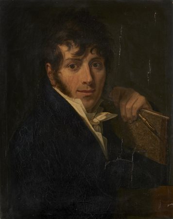 Giuseppe Bossi (Attribuito)

"Autoritratto" 
olio su tela (cm 61,5x49)
In cornic