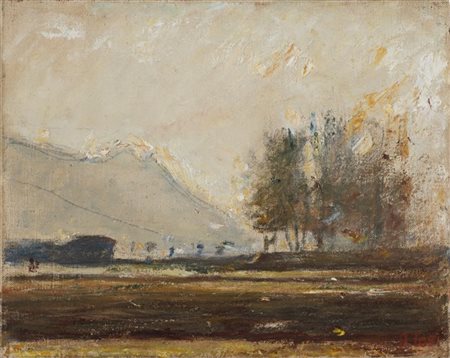 Arturo Tosi "Rovetta" 
olio su tela (cm 32x40)
Firmato in basso a destra
In corn