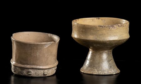 DUE CONTENITORI IN CERAMICA
America Centrale, epoca precolombiana
