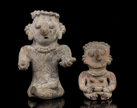 DUE FIGURE IN CERAMICA
Ecuador, cultura Bahia