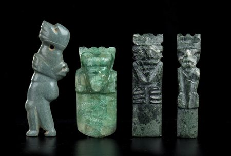 QUATTRO OGGETTI IN PIETRA
stile precolombiano