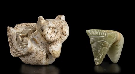 DUE OGGETTI IN PIETRA
stile precolombiano