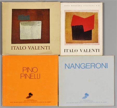 LOTTO COMPOSTO DA 4 LIBRI: NANGERONI 16x16 cm PINO PINELLI 16x16 cm ITALO...