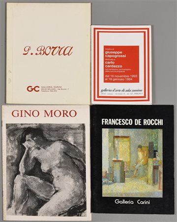 LOTTO COMPOSTO DA 4 LIBRI: GIUSEPPE CAPOGROSSI, 17x12,5 cm FRANCESCO DE...
