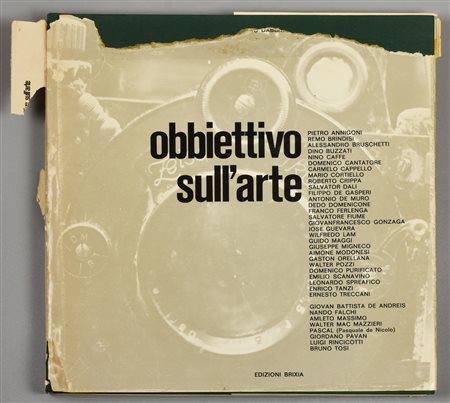 OBBIETTIVO SULL'ARTE mimmo Dabbrescia edizioni Brixia anno 1975 28,8x29,5 cm...
