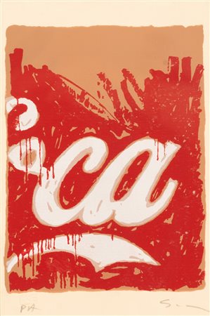 Mario Schifano (Homs, 20/09/1934 - Roma, 26/01/1998)  Coca Cola