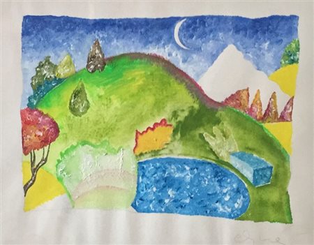 Luca Alinari (Firenze, 1943 - Firenze, 2019)  Paesaggio