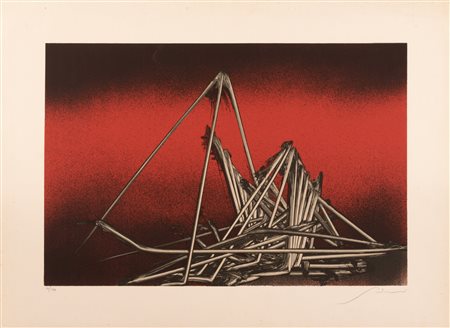 Emilio Scanavino (Genova, 1922 - Milano, 1986)  Senza titolo