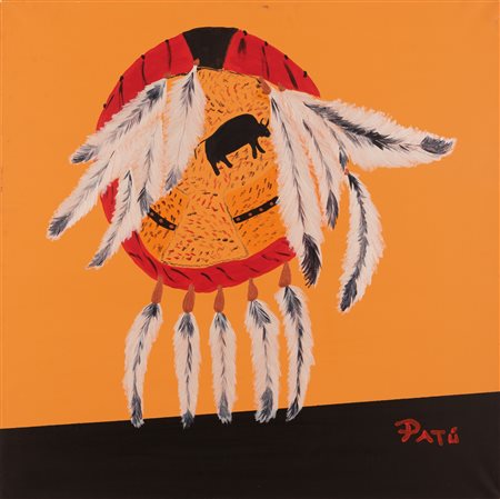 Patù (1940 - )  Scudo Capo indiano Nord America