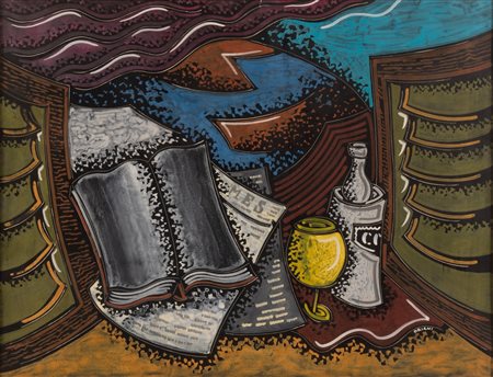 Pippo Oriani (Torino, 1909 - Roma, 1972)  Natura morta