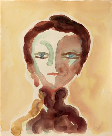 Virgilio Guidi (Roma, 1891 - Venezia, 1984)  Ritratto