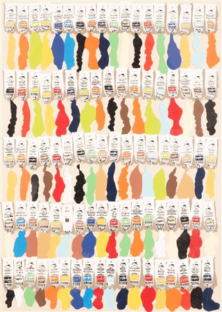 Arman (Nizza, 1929 - New York , 2005)  Tubetti di colore