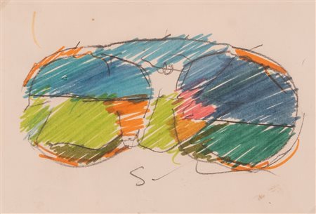 Mario Schifano (Homs, 20/09/1934 - Roma, 26/01/1998)  Senza titolo