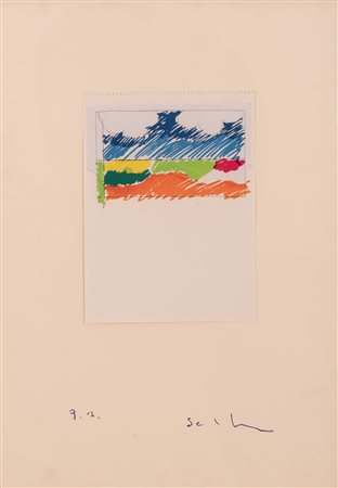 Mario Schifano (Homs, 20/09/1934 - Roma, 26/01/1998)  Senza titolo