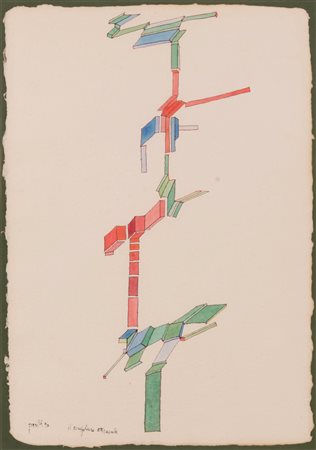 Achille Perilli (Roma, 1927 - )  Il singolare attraente