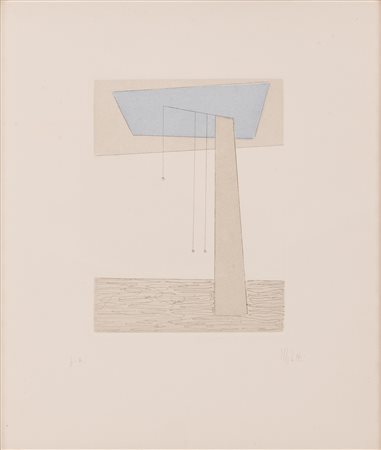 Fausto Melotti (Rovereto , 1901 - Milano, 1986)  Studio per Divagando