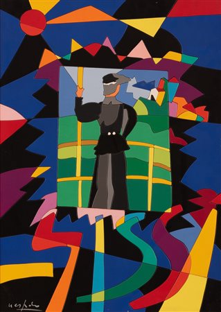 Ugo Nespolo (Mosso, 1941 - )  Sissi tanz