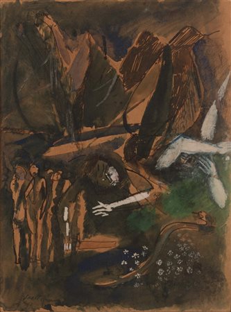 Bruno Saetti (Bologna, 1902 - Bologna, 1984)  Un angelo per il paradiso