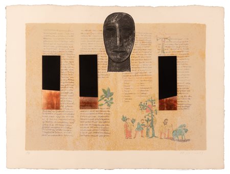 Domenico Paladino (Paduli, 1948 - )  Rabanus Maurus - De Universo