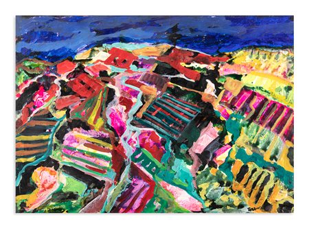 SAVERIO TERRUSO (1939-2003) - Paesaggio siciliano