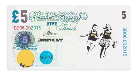 BANKSY - Dismal Dollar Canvas, 2015
