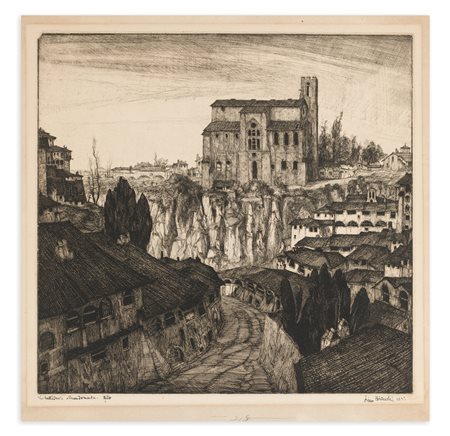 LINO BIANCHI BARRIVERA (1906-1985) - La cattedrale abbandonata, 1932