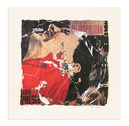 MIMMO ROTELLA (1918-2006) - Senza Titolo (Elvis Presley)