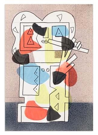 IBRAHIM KODRA (1918-2006) - Senza Titolo, 1973