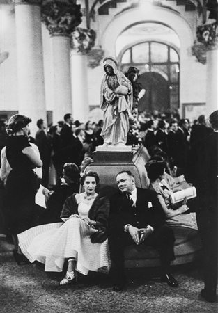 David Seymour (1911-1956)  - Benefit gala for the Alliance Francaise, Louvre, 1940s/1950s