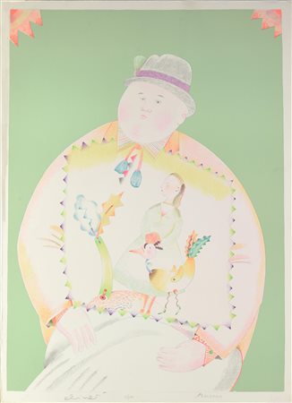 Luca Alinari e Antonio Bueno IL COMMENDA E LA FATINA serigrafia, cm 70x50;...