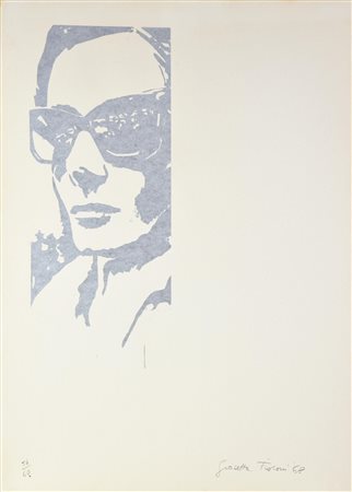 Giosetta Fioroni (1932) RITRATTO serigrafia, cm 70x50; es. 54/60 firma, data...