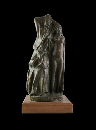 Arturo Martini (1889 - 1947) GIUDITTA bronzo, cm 43x17x17 firma e titolo...