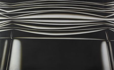 Umberto Mariani (1936) SIPARIO N.1 acrilico su tela, cm 60x100 sul retro:...