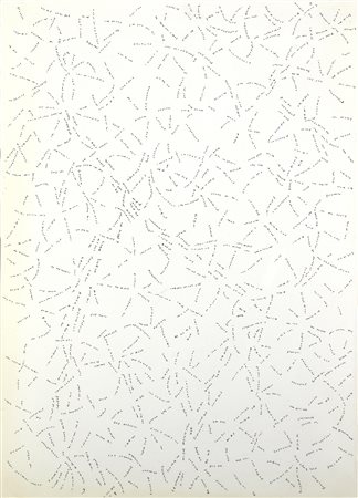 Dadamaino (1930 - 2004) INTERLUDIO china su carta, cm 34,8x24,6 sul retro:...