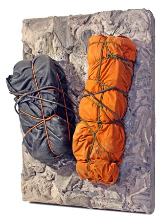 Alessandro Rocchi (1951) GEOMETRIE LAVICHE N. 10 composizione polimaterica e...