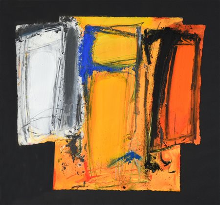 Esposito Enzo (1946) SENZA TITOLO tecnica mista su cartoncino sagomato, cm...