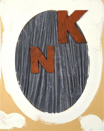 Umberto Mariani (1936) SENZA TITOLO tecnica mista e collage su lamina di...