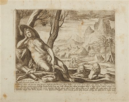  Johannes Sadeler  - Iconografia dell' Africa, 1581
incisione acquaforte su carta vergellata.