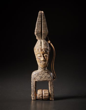  Guro - Costa d'Avorio - Puleggia da telaio.
Legno duro con patina scura.
Segni d'uso.