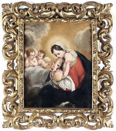 Bellucci Antonio attribuito a, Madonna con Bambino e angeli