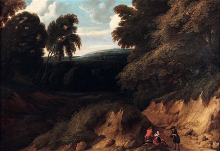 de Vadder Lodewijk, Paesaggio con viandanti