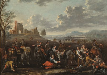 Scuola fiamminga del XVIII secolo Ritorno dalla caccia